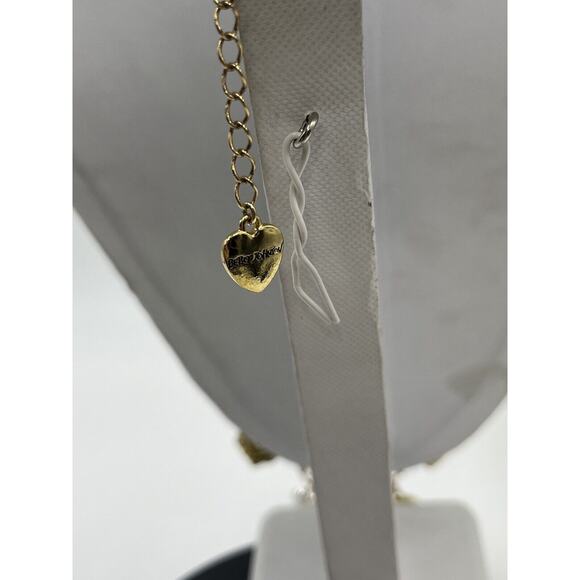 Betsey Johnson Gold & Silver Tone Multi Heart Necklace with 3 Lockets - Picture 7 of 14